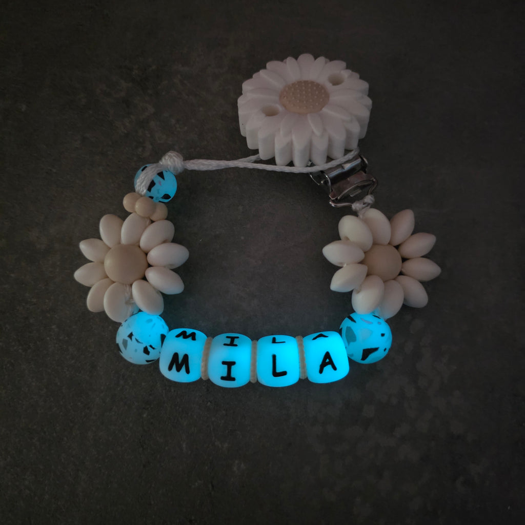 Attache tétine Petite Fleur