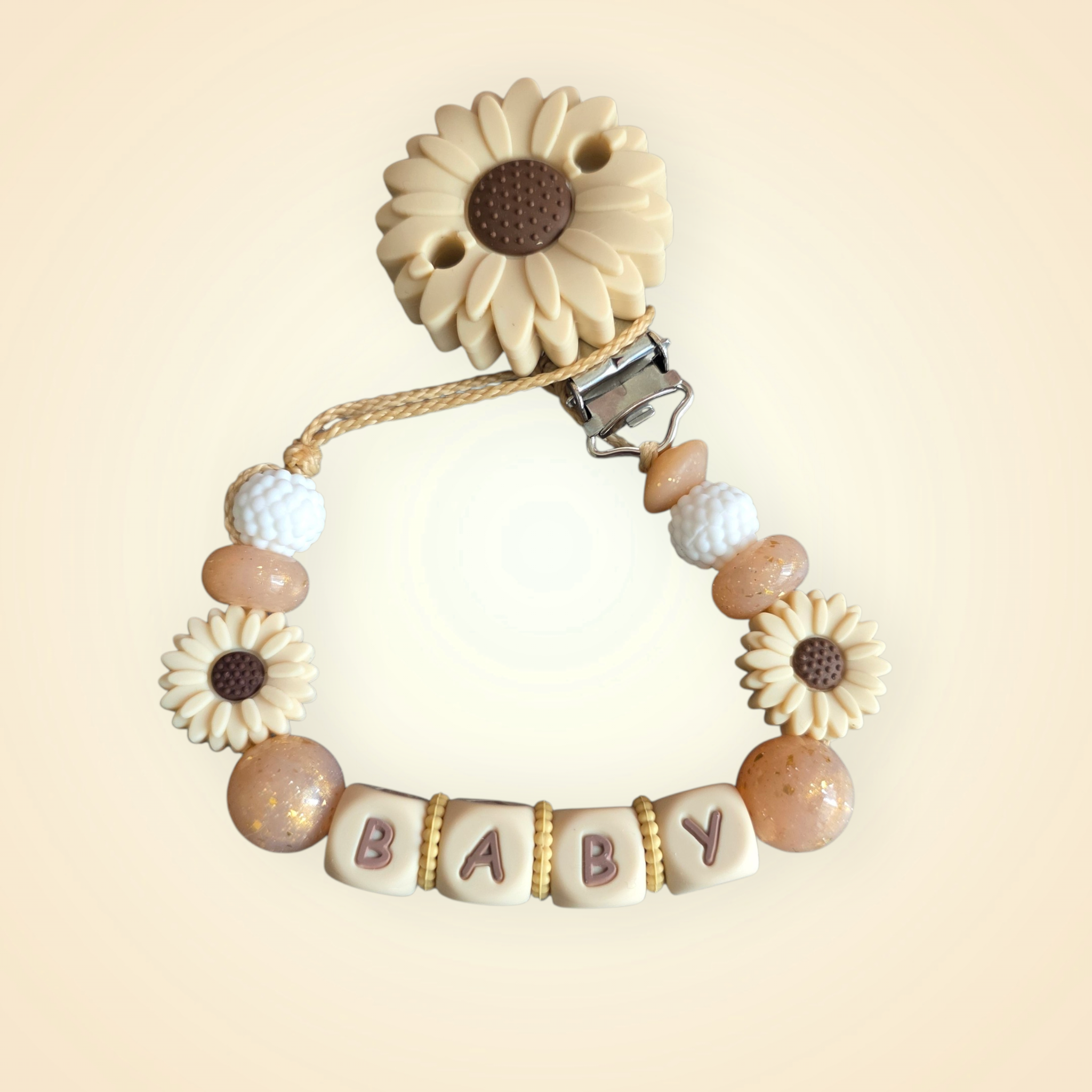 Attache tétine Petite Fleur