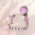 Attache tétine Licorne