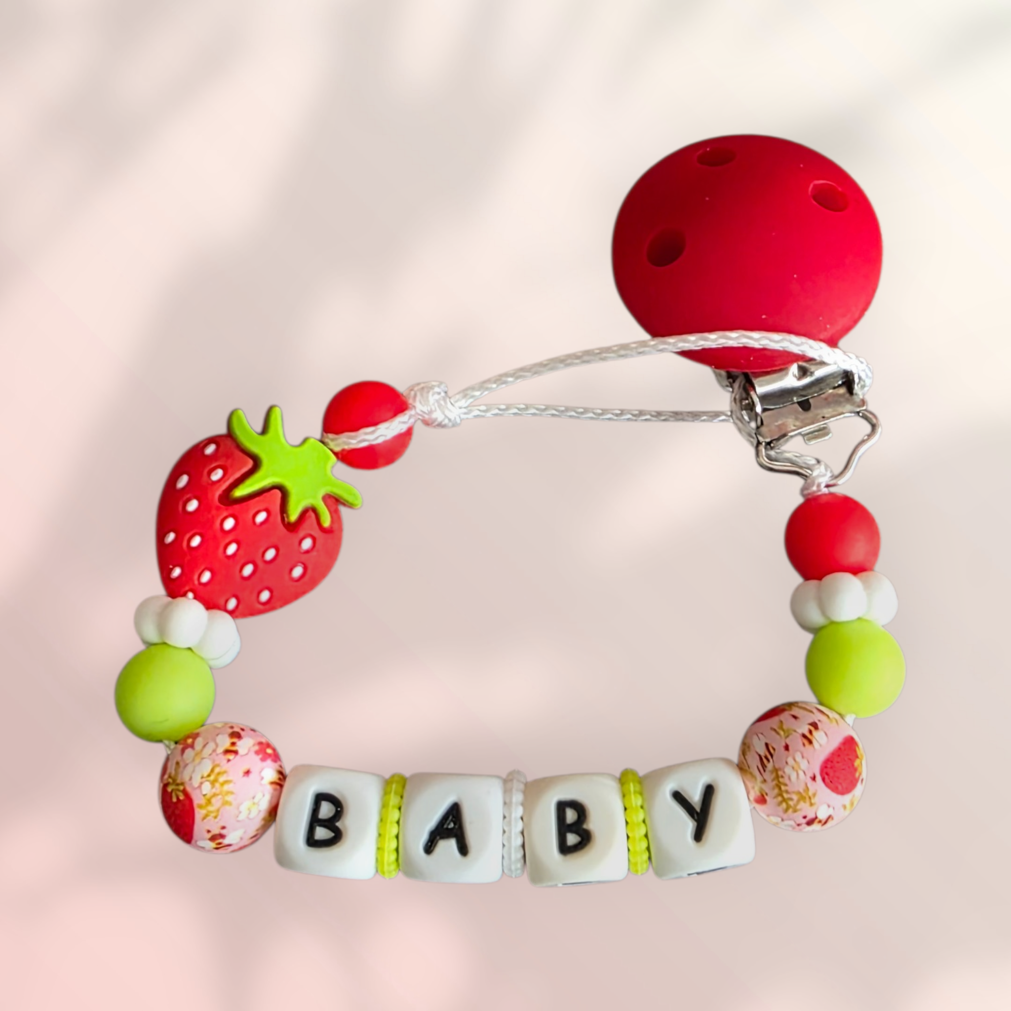 Attache tétine Petite Fraise