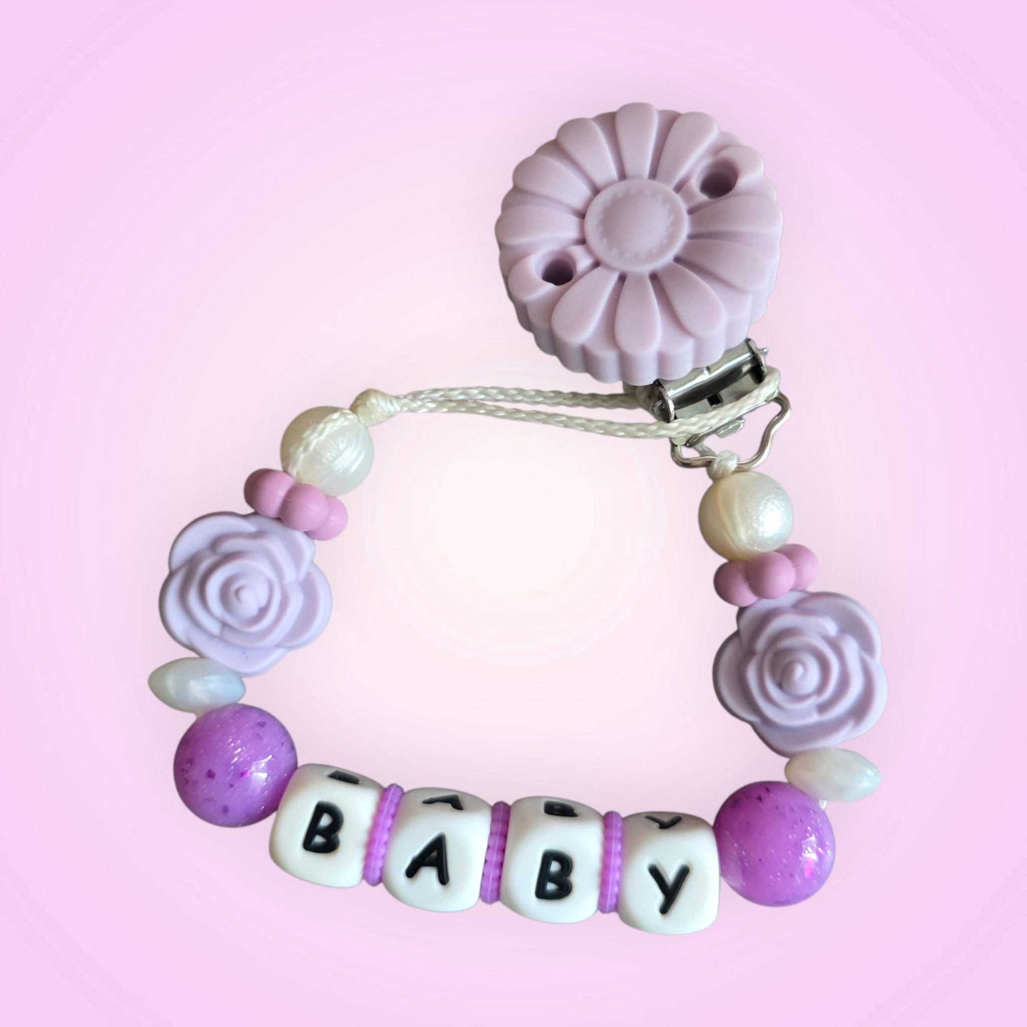 Attache tétine Petite Fleur