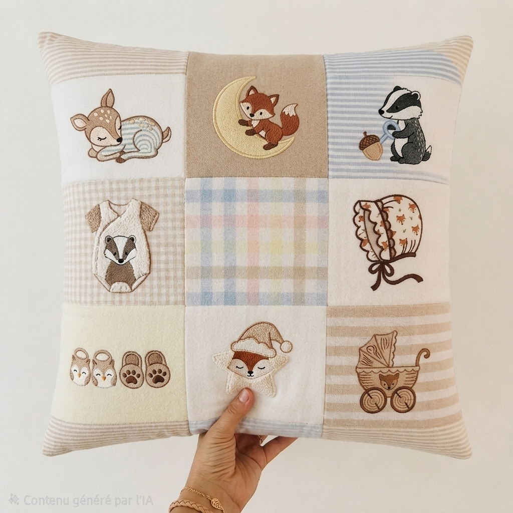 Coussin Tendres souvenirs