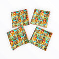 Lot 4 lingettes lavables