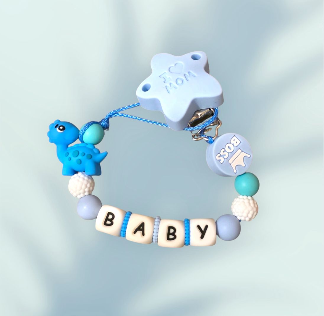 Attache tétine Petit Dino